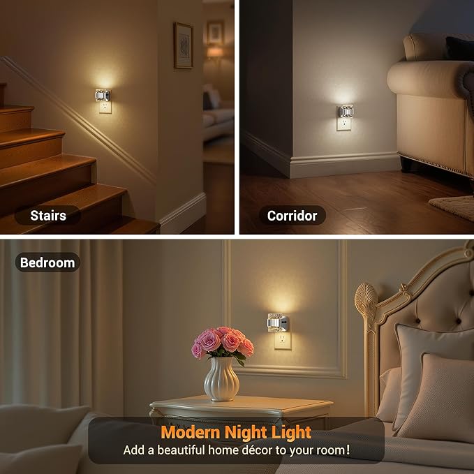 JandCase LED Night Light, Bubble Night Lights Plug into Wall, Night - Image 5