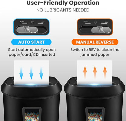 Paper Shredder 14-Sheet Cross-Cut Shredder - Image 5