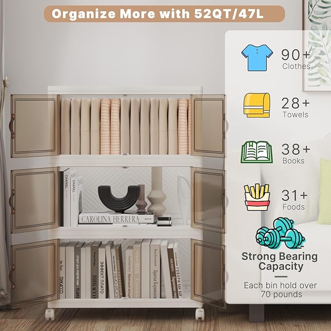 Extra Large Stackable Storage Bins - Image 3