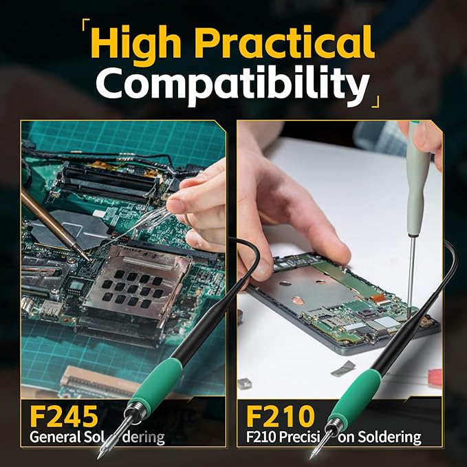 FNIRSI DWS-200 200W 245 Precision Digital Soldering Station Kit - Image 6