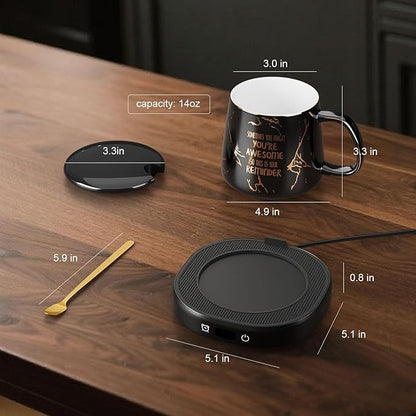 Coffee Mug Warmer, You are Awesome Mug - Image 6