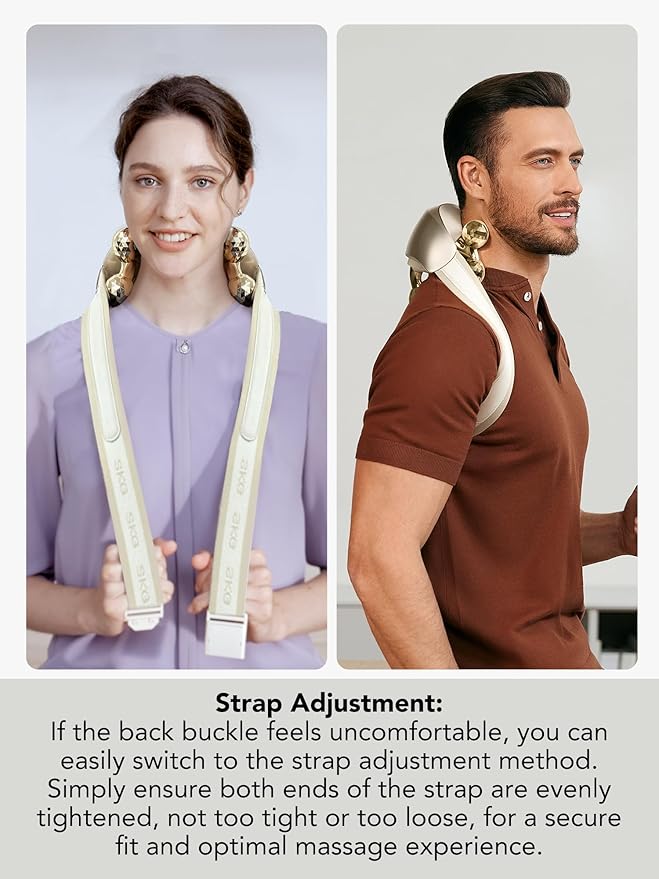 SKG Neck Massager for Pain Relief Deep Tissue Shiatsu Cordless Neck and - Image 8