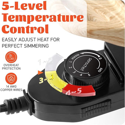 TWIN™ Electric Hot Pot with Divider | PFAS-Free Ceramic Nonstick Pot | EvenHeat - Image 7