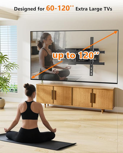 FORGING MOUNT Heavy Duty 60 to 120 inch XXXL Full Motion TV Wall Mount Max - Image 4