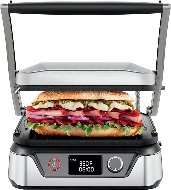 Chefman 5-in-1 Digital Panini Press Grill Sandwich Maker and Griddle Grill Combo by Chefman
