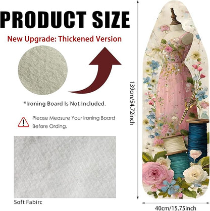 Nuxovilar Ironing Board Cover Needle Cotton 15x54 Inches | Ironing Board Cover - Image 3