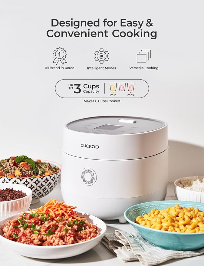 CUCKOO Micom Rice Cooker 3-Cup Uncooked / 6-Cup Cooked - Image 3