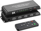 8K HDMI 2.1 Switch 4 in 1 Out, FERRISA 4K@120Hz HDMI Switcher Selector 4 Port by FERRISA