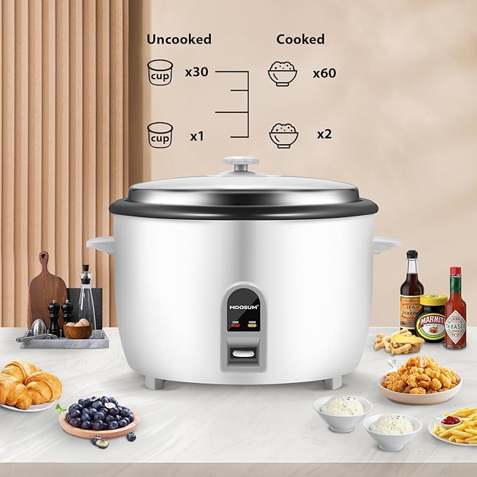 Commercial Rice Cooker, Large Capacity 30-Cup, 60-Cup - Image 5