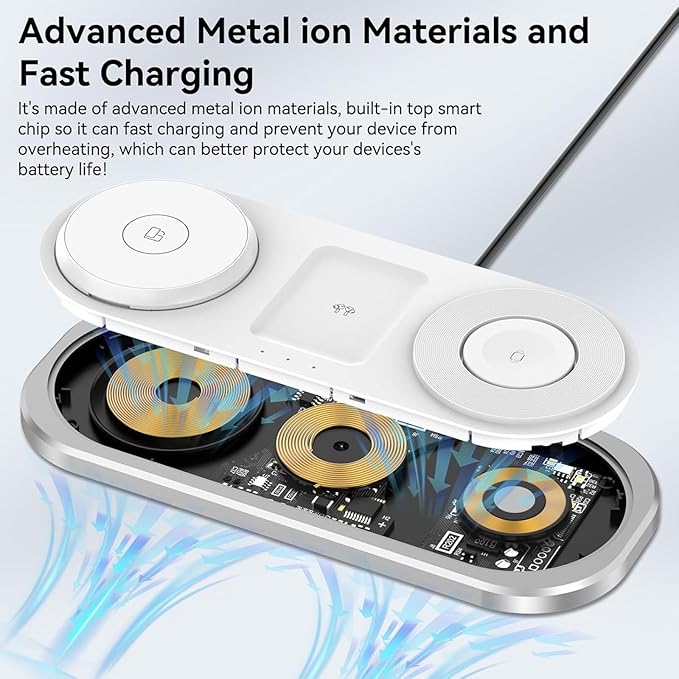 3 in 1 Fast Wireless Charger Stand - Image 6