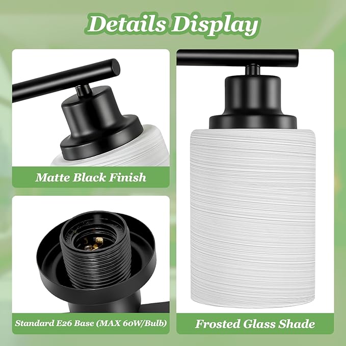 Guliaofo 6-Light Bathroom Light Fixtures, Vanity Lights - Image 4