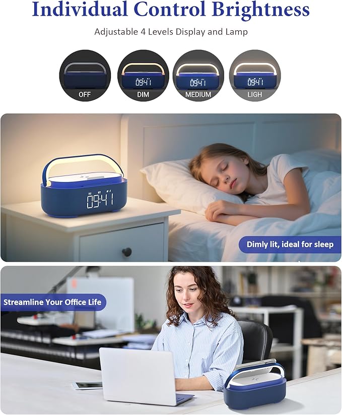 COLSUR Bluetooth Speaker Alarm Clock - Image 6