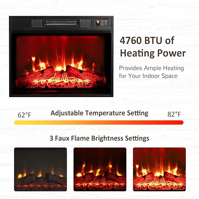 Naice 80" Electric Fireplace - Image 8
