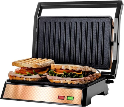 OVENTE Electric Panini Press Sandwich Maker by Ovente+
