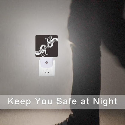 Smoaffly Octopus Night Light Plug-in LED Nightlights Auto Sensor Night Lamp - Image 7