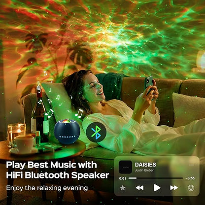 Star Projector for Bedroom Galaxy Projector for Bedroom, 15 White Noise Sound - Image 4