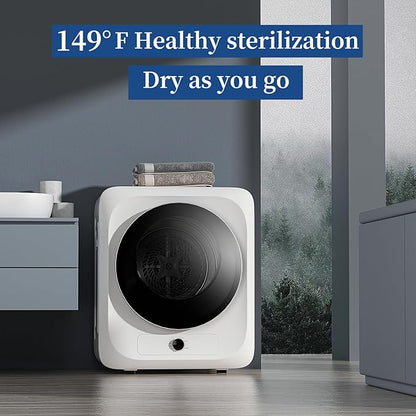 VCJ Portable Clothes Dryer for Apartment, 10lbs Compact Electric Laundry Dryer - Image 4