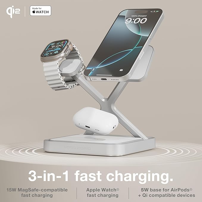 NOCO XGrid XDS3: 3-in-1 Wireless Charging Stand – Charging Station - Image 2