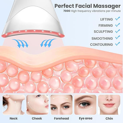 7 Color Light Face and Neck Massager Tool of Double Chin Reducer, Facial - Image 2