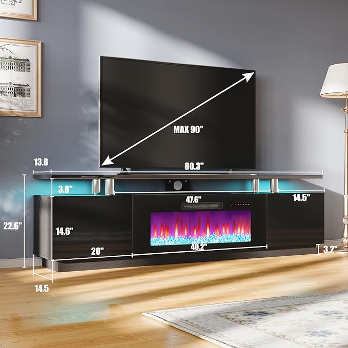 AMERLIFE Fireplace TV Stand - Image 5