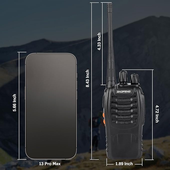Baofeng Walkie Talkies 888S Rechargeable Long Range - Image 2
