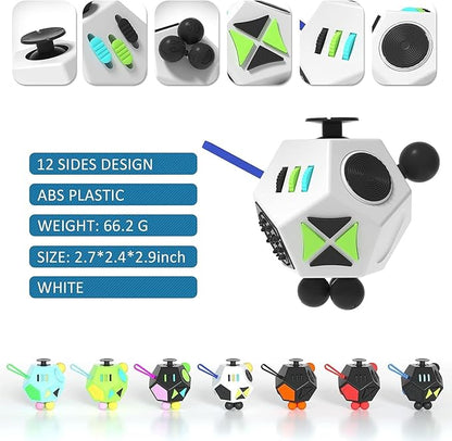 Fidget Dodecagon –12-Side Fidget Toys Cube Relieves Stress and Anxiety Anti - Image 2