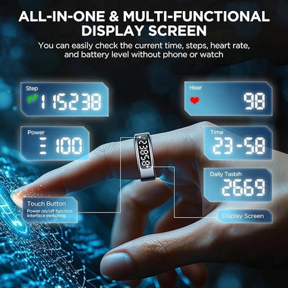Smart Ring Health Tracker with Display Screen, Sleep Tracker with Heart Rate - Image 2