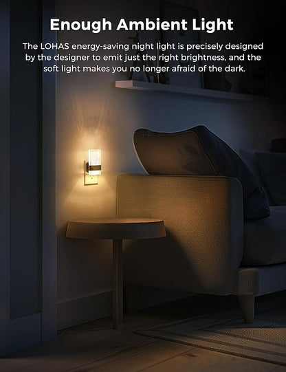 L LOHAS LED Night Lights Plug Into Wall, 2 Pack Plug in Night Light LED - Image 3