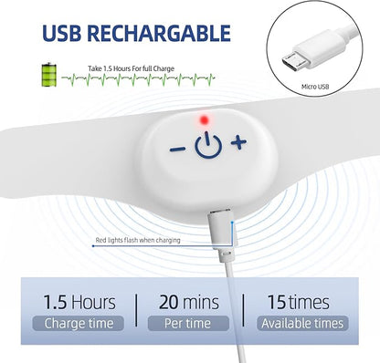 Electric Headache Migraine Relief Head Massager Rechargeable TENS Units Digital - Image 6