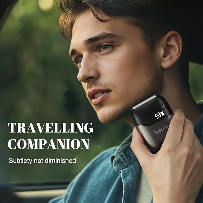 Tulzim Electric Foil Shaver for Men: Portable Electric Razor for Beard/Face - Image 3