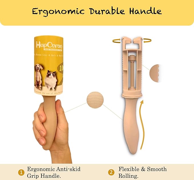 HapChron Extra Sticky Lint Roller Refills Only, Total 600 Easy Tear Sheets - Image 3