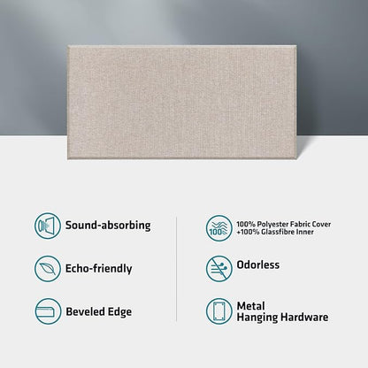 UMIACOUSTICS 2 PCS Acoustic Panel, 47.2" x 23.6" x 2" Fiberglass Sound Proof - Image 4