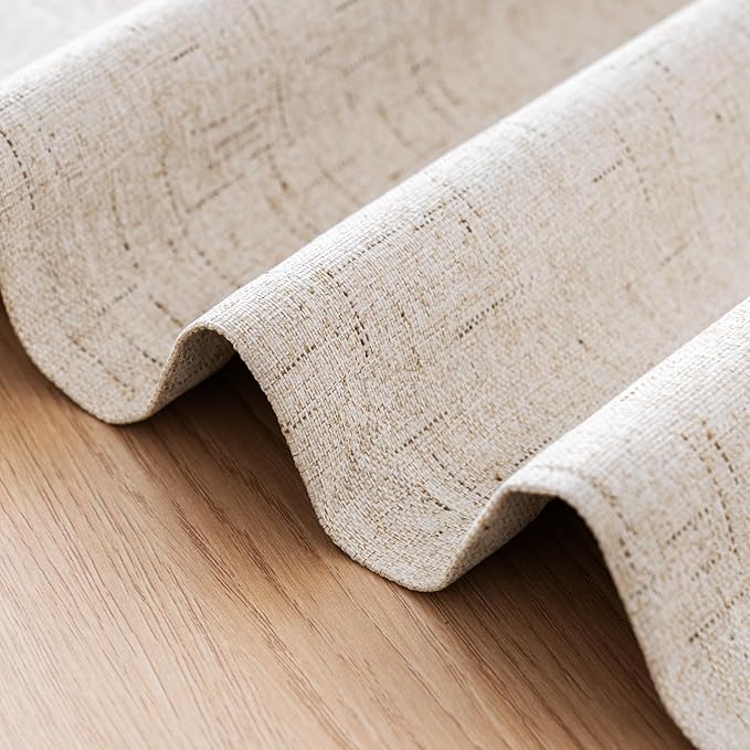 H.VERSAILTEX Linen Blackout Curtains Durable Thick Textured Linen Look 100% - Image 8