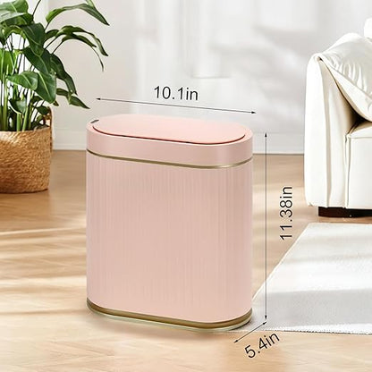 Bathroom Sensor Trash Can with Lid Automatic 2 Gallon Motion Sensor Garbage Bin - Image 2