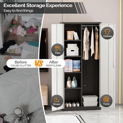 VINGLI Metal Storage Cabinet - Image 8