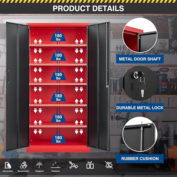Metal Storage Cabinet-71” Tall Steel File Cabinets - Image 6