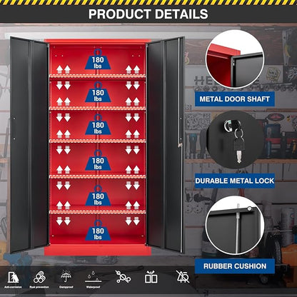 Metal Storage Cabinet-71” Tall Steel File Cabinets - Image 6