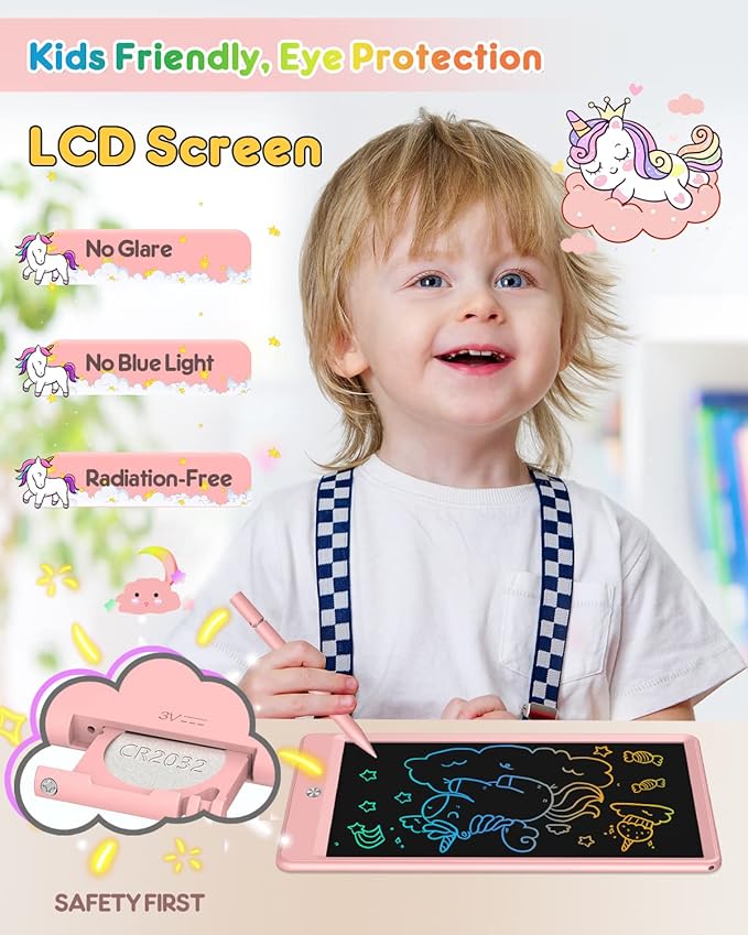 FLUESTON LCD Writing Tablet, 10 Inch Doodle Board Toys Gifts - Image 2