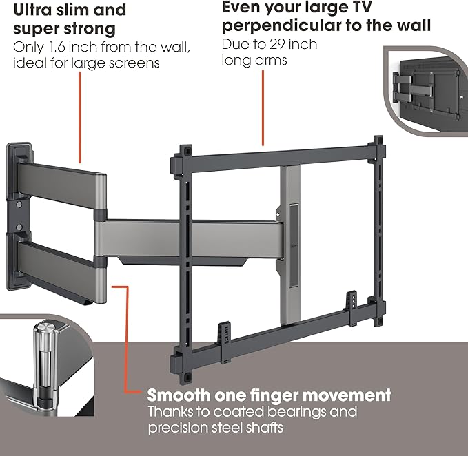 Vogel's TVM 5845 Full-Motion Ultra-Thin TV Wall Bracket - Image 2