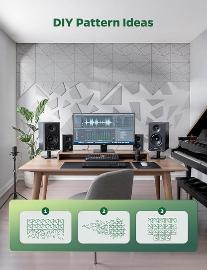Topnaca 18 Pack Acoustic Panels Sound Absorbing - Image 2