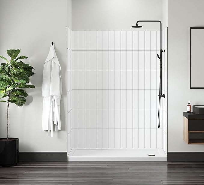 Miseno MSW786036 Readyset 78" X 60" X 36" Five Panel Alcove Shower Wall Kit - Image 3