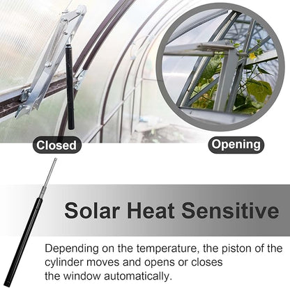Amylove 2 Pcs Dual Spring Automatic Roof Vent Opener Greenhouse Accessories - Image 6
