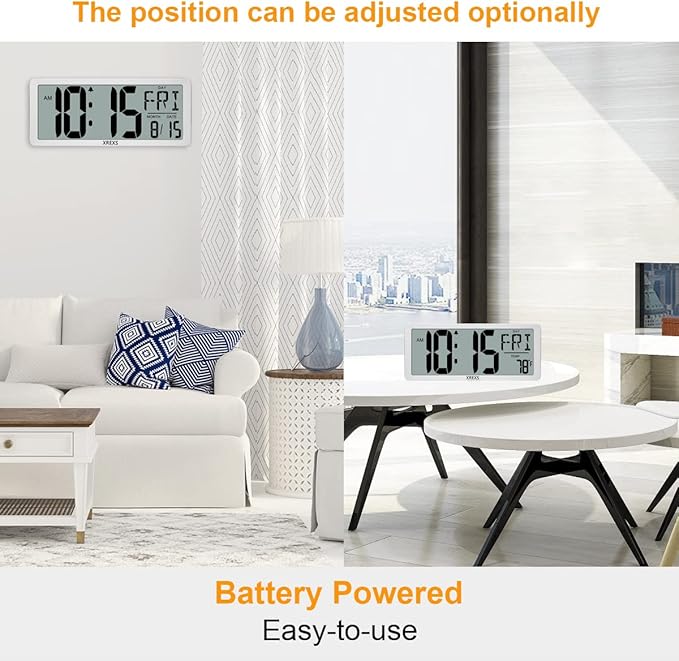 Large Digital Wall Clock, Electronic Alarm Clocks - Image 6