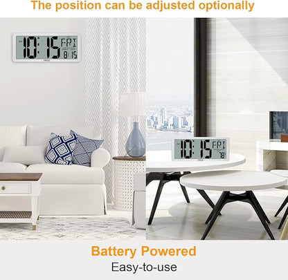 Large Digital Wall Clock, Electronic Alarm Clocks - Image 6