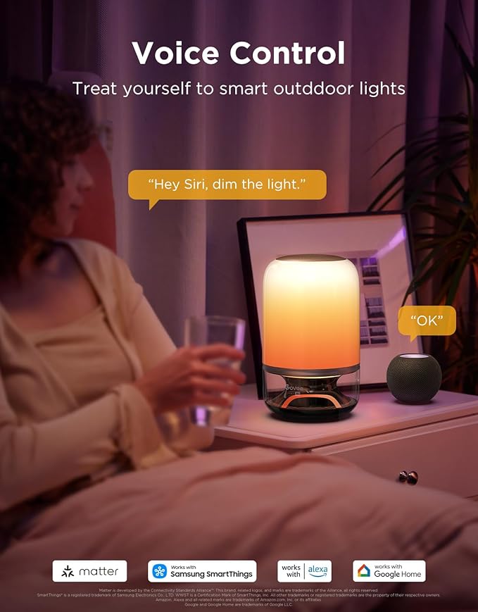Govee Table Lamp 2 Pro x Sound by JBL, Smart Cordless Table Lamp - Image 8