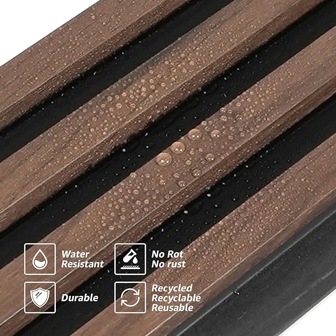 Art3d 8-Pack WPC Wood Slat Wall Panel - Image 6