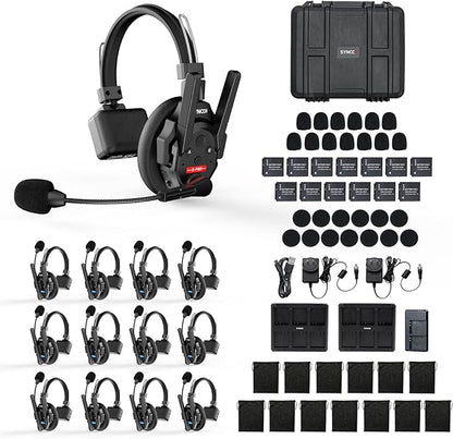SYNCO XTALK XPRO13 Wireless Communication Headset System, Full Duplex 2.4GHz by SYNCO