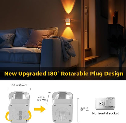 L LOHAS LED Night Light, Color Changing Night Lights Plug into Wall, Rotating - Image 7