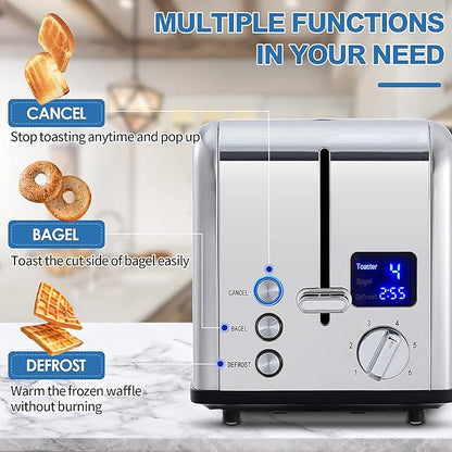CUSIMAX Stainless Steel 2 Slice Toaster - Image 5