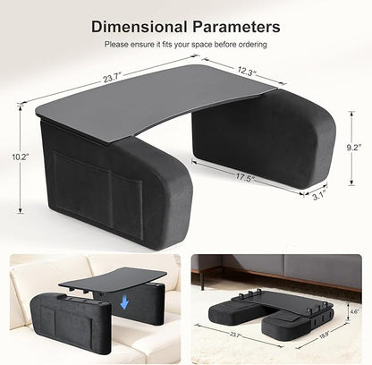 Lap Desk for Adults with Arm Rests, Ergonomic Laptop Pillow Stand for Bed - Image 9
